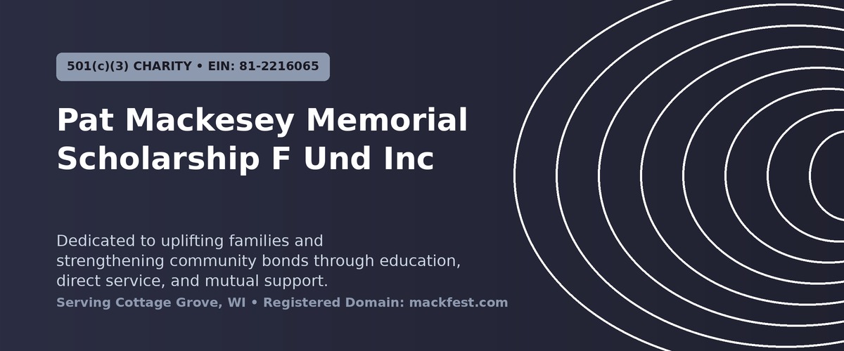 Pat Mackesey Memorial Scholarship F Und Inc Identity Banner
